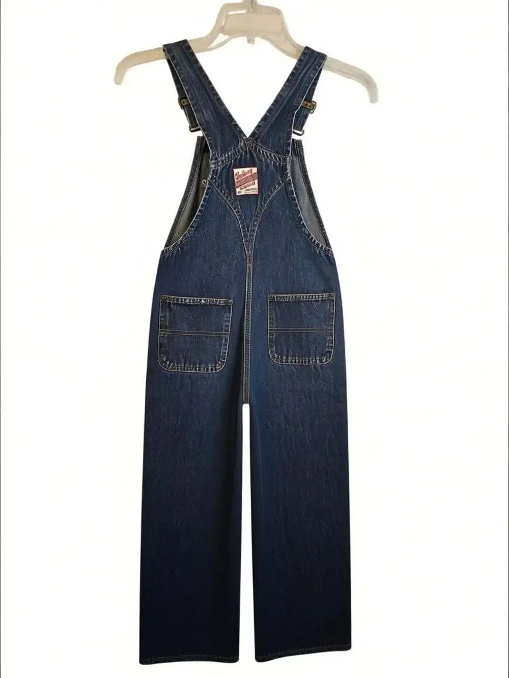 Carhartt Master Cloth Denim Overalls Size Youth 7 Blue Jeans Workwear